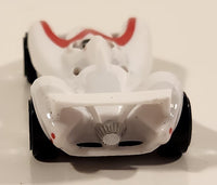 2008 Hot Wheels Speed Racer Movie Mach 6 White Plastic Die Cast Toy Car Vehicle PR5