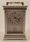WR White Carriage Style Mantle Desk Clock Made in West Germany