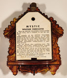Vintage Mystic Weather Forecaster Hansel and Gretel with Witch Amber Plastic Thermometer Made in U.S.A.