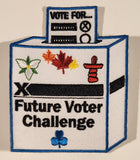 Girl Guides Canada Future Voter Challenge 3" x 3 5/8" Embroidered Fabric Patch Badge