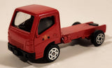 Unknown Brand Isuzu Elf or Mitsubishi Fuso Canter Fire Truck Red Die Cast Toy Car Vehicle