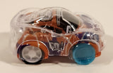 GO! Sports Car Speed Clear and Orange Pull Back Plastic Toy Car Vehicle