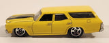 2009 Hot Wheels 1970 Chevrolet Chevelle SS Wagon Yellow Die Cast Toy Car Vehicle