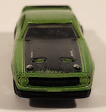 2011 Hot Wheels Street Beasts 1971 Ford Mustang Mach 1 Metallic Green Die Cast Toy Car Vehicle
