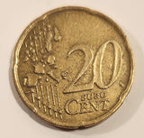 2002 Italy Euro 20 Cent Nordic Gold Copper Alloy Metal Coin