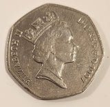 1997 UK Great Britain Fifty Pence Copper-Nickel Metal Coin
