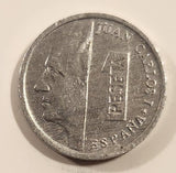 1997 Spain 1 Pesetas Aluminum Metal Coin