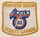 Scouts Canada Alberta 1905-1980 Northern Region Embroidered Fabric Patch Badge