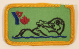 YMCA Canada Swimming Beaver Embroidered Fabric Patch Badge