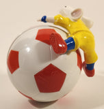 2002 Wendy's CPII Stuart Little 2 Movie Film Stuart on Soccer Football 3 1/4" Plastic Toy Figure