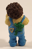 Vintage 1984 OAA Cabbage Patch Kids Boy Holding Cookie Jar Eating Cookies 2 3/8" PVC Toy Figure