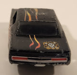 1998 Playing Mantis Johnny Lightning Street Freaks 1970 AMC Rebel Machine Black with Flames Die Cast Toy Car Vehicle with Opening Hood