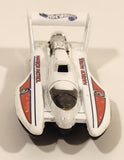1998 Hot Wheels Police Squad Hydroplane Harbor Patrol White Die Cast Toy Speed Boat Vehicle