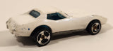 1996 Hot Wheels Corvette Stingray White Die Cast Toy Car Vehicle