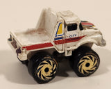 Road Champs Monster Wheels City Towing Truck White Miniature Die Cast Toy Vehicle