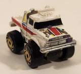 Road Champs Monster Wheels City Towing Truck White Miniature Die Cast Toy Vehicle