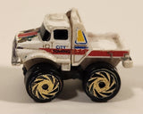 Road Champs Monster Wheels City Towing Truck White Miniature Die Cast Toy Vehicle