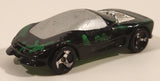 1998 Hot Wheels Tech Tone Series Buick Wildcat Black and Metallic Green Die Cast Toy Car Vehicle