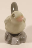 Grey Sparrow Song Bird Miniature 1 1/8" Porcelain Figurine