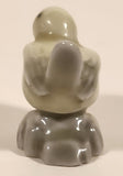 Grey Sparrow Song Bird Miniature 1 1/8" Porcelain Figurine