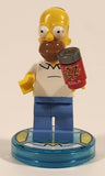 2015 Lego Dimensions The Simpsons Homer Simpson Figure on Base with Beer 71202