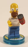 2015 Lego Dimensions The Simpsons Homer Simpson Figure on Base with Beer 71202