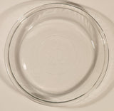 Vintage 75 qt .75L Pie Plate 9" Clear Glass Dish 14 Made in USA