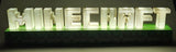 2021 Mojang Paladone Minecraft Logo Block Letters Light Up Desktop Display Sign