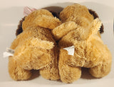 Dan Dee Collector's Choice Brown Puppy Dog Couple Embracing 12" Stuffed Plush Toy