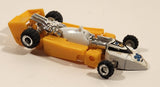 Vintage 1984 Tonka Bandai Go-Bots Slicks F1 Formula 1 #36 Yellow and White 4 1/4" Transforming Toy Car Action Figure