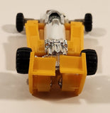 Vintage 1984 Tonka Bandai Go-Bots Slicks F1 Formula 1 #36 Yellow and White 4 1/4" Transforming Toy Car Action Figure