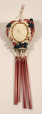 You'll Always Be So Special To Me. Red Rose Covered Heart Shaped Mirror 3D Resin Hanging Wind Chimes Ornament