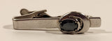 Vintage Senator Hematite Black Stone Tie Clip