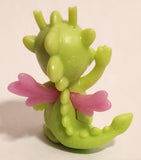2017 Kinder Surprise The Dragons Of Elements Safiras Green and Pink 1 5/8" Plastic Toy Figure