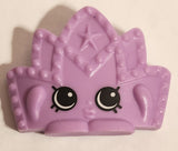 2015 McDonald's Shopkins Tiara Purple 1 5/8" Plastic Toy Figure