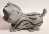 Rare Grey Striped Cat Simba 5" Hard Rubber Toy Figure