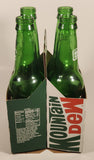 2015 Mountain Dew 4-Pack of 12 Fl Oz 355 mL Green Glass Bottles with Paper Carrier