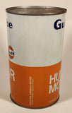 Vintage Gulf Gulflube SAE 30 1.13 Litre Motor Oil Metal Can FULL