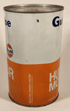 Vintage Gulf Gulflube SAE 30 1.13 Litre Motor Oil Metal Can FULL