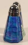 Great Shakes Blue and Purple Glass Salt and Pepper Shaker Set