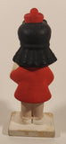 Vintage 1970s Little Lulu Holding Pal Puppy Dog 7 1/2" Hand Painted Ceramic Figurine