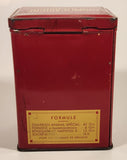 Antique Laboratoire De Medecine Experimentale G. Tetard Formocarbine Naphtolee Infections Gastro-Intestinales Red Tin Metal Container