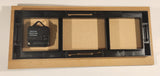 Frame Worth NHL Atlanta Flames Calgary Flames 1973 to 2008 Jersey and Logo History 7" x 16" Wood Plaque Wall Clock
