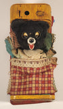 Vintage 1950 Marx Linemare Co. Inc. Line Mar Toys Bear in Bed Tin Toy For Parts
