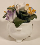 Aynsley February Crocus Hand Painted Fine Bone China Flowers Floral Bouquet Ornament