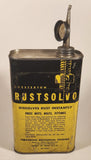 Vintage 1950s Chesterton Rustsolvo Dissolves Rust Instantly Yellow and Black On Quart Metal Can Everett 49, Mass., U.S.A.