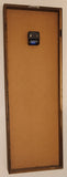 Rare Vintage 1970s Deko Looking Through The Trees Water View 12" x 34" Wood Framed Shadow Box Wall Clock