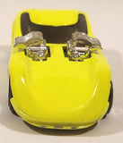 1994 Hot Wheels Ultra Hots Twin Mill II Bright Yellow Die Cast Toy Car Vehicle