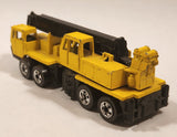 Vintage 1982 Hot Wheels Wheels Workhorses Construction Crane Yellow Die Cast Toy Car Vehicle
