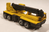 Vintage 1982 Hot Wheels Wheels Workhorses Construction Crane Yellow Die Cast Toy Car Vehicle